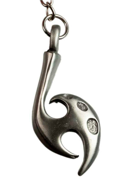 Bijou de Sac ou Porte-Clé Maori Hameçon en Métal – Symbole Océanique