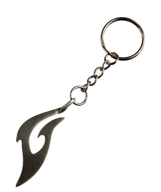 Bijou de Sac ou Porte-Clé Maori Hameçon en Métal – Symbole Maritime