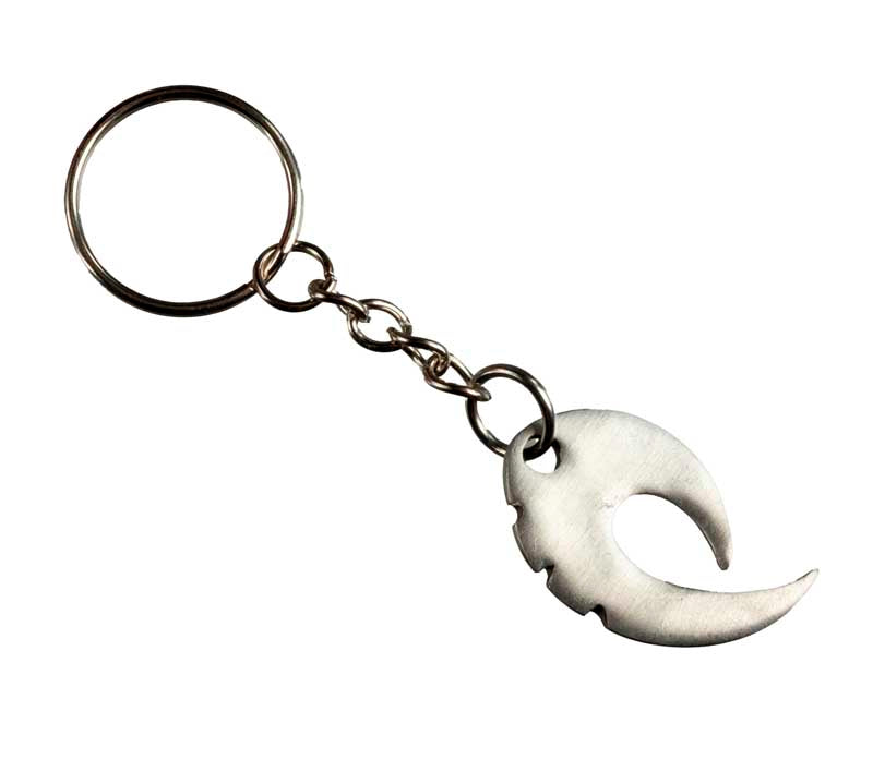 Bijou de Sac ou Porte-Clé Poisson Maori en Métal – Inspiration Polynésienne