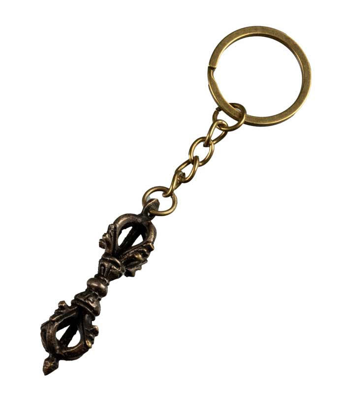 Porte-Clé Vajra Dorje en Alliage de Cuivre – Artisanat Népalais
