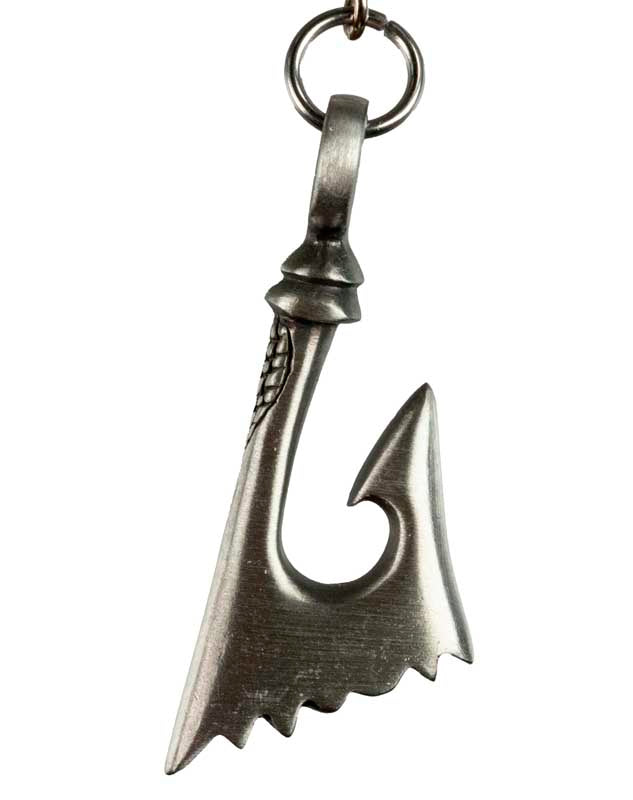 Bijou de Sac ou Porte-Clé Maori Hameçon – Hei Matau en Métal
