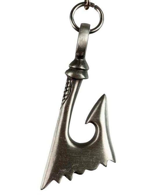 Bijou de Sac ou Porte-Clé Maori Hameçon – Hei Matau en Métal