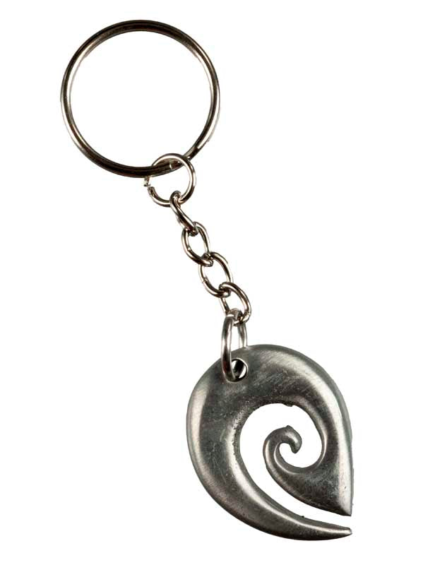 Bijou de Sac ou Porte-Clé Maori Koru en Métal – Symbole de Renouveau