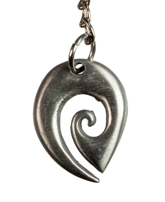 Bijou de Sac ou Porte-Clé Maori Koru en Métal – Symbole de Renouveau