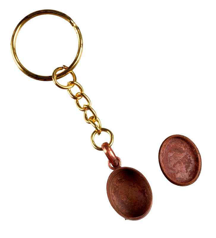 Ghau Tibétain Miniature en Alliage de Cuivre – Bijou de Sac et Porte-Clé