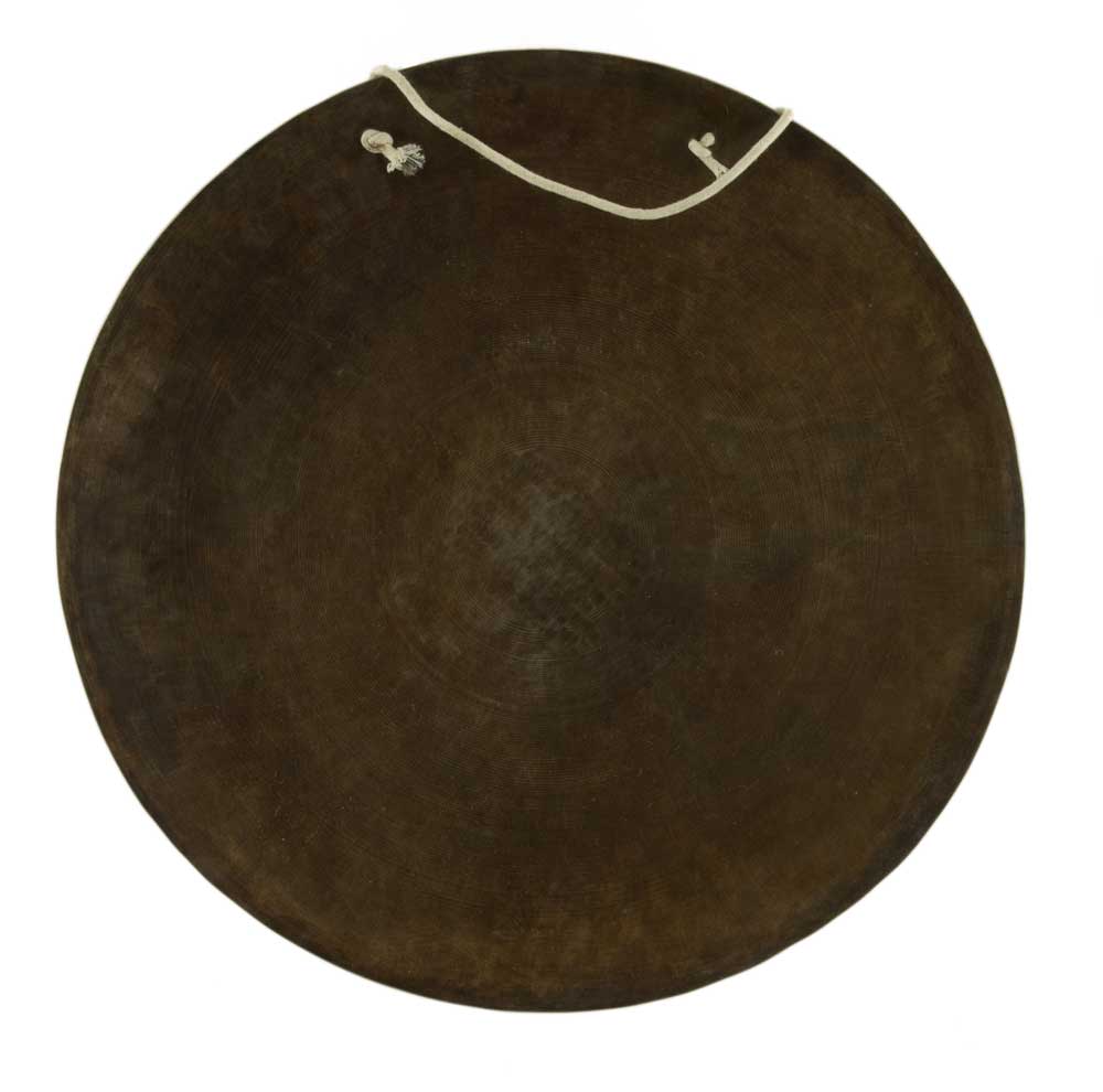 Gong Tibétain Bouddhiste Om Mani Padme Hum 50 cm Gravé - Artisanat du Népal