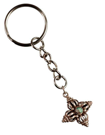 Porte-Clé Double Vajra Tibétain – Dorje Sacré Du Bouddhisme Vajrayana