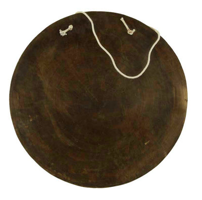 Gong Tibétain Bouddhiste Om Mani Padme Hum 50,5 cm Gravé - Artisanat du Népal