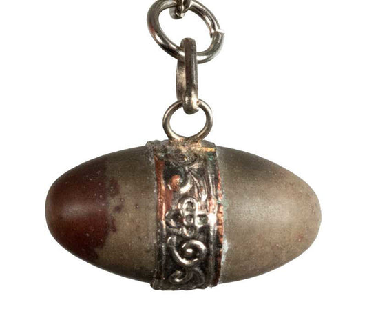 Porte-Clé Lingam de Shiva en Pierre Naturelle – Bijou de Sac Hindou