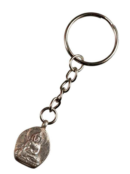 Porte-Clé Bouddha Shakyamuni – Pendentif Méditation en Métal