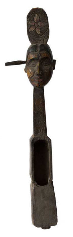 Dhodro Banam Santhal – Vièle Anthropomorphe Sarangi Ancienne 79 cm