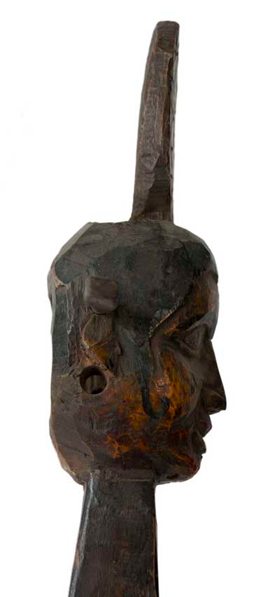 Dhodro Banam Santhal – Vièle Anthropomorphe Sarangi Ancienne 79 cm