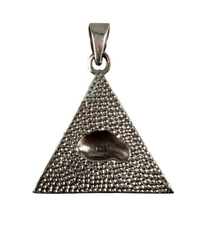 Pendentif en argent massif 925 – Delta de la Connaissance (Œil de la Providence)