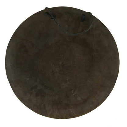Gong Tibétain Bouddhiste Double Vajra Gravé avec Mailloche