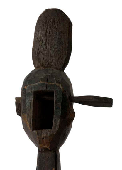 Dhodro Banam Santhal – Vièle Anthropomorphe Sarangi Ancienne 79 cm