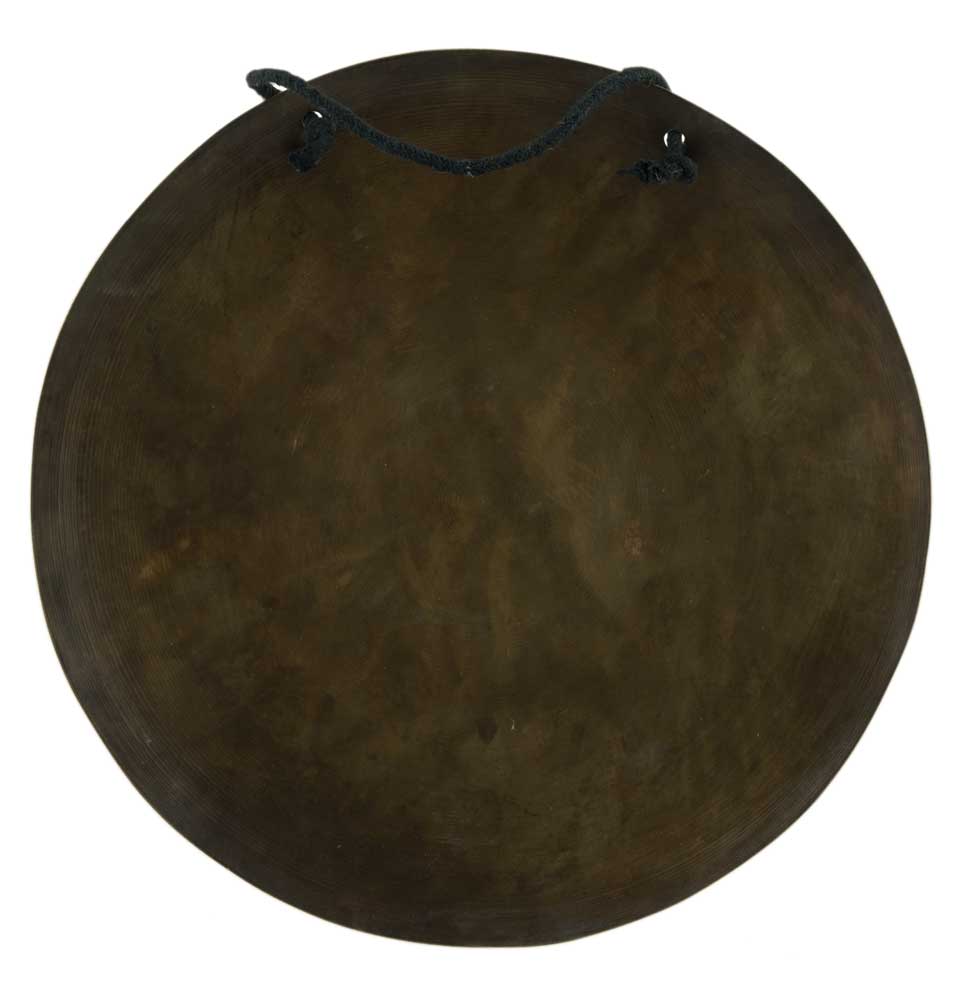 Gong Tibétain Bouddhiste OM Gravé avec Mailloche