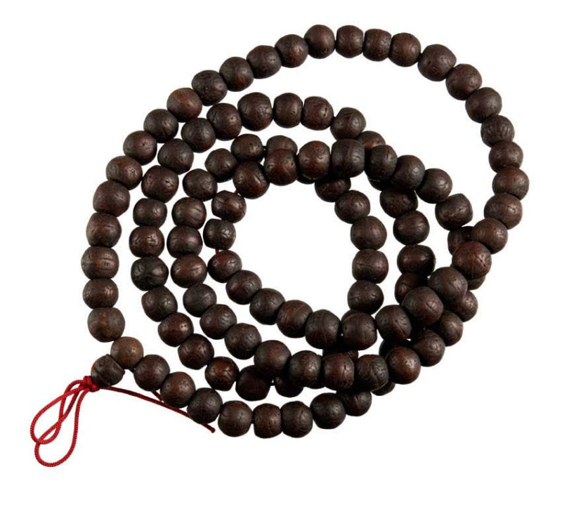 Mala Bodhi Népalais Authentique – Chapelet Bouddhiste En Graines De Bodhi Véritables
