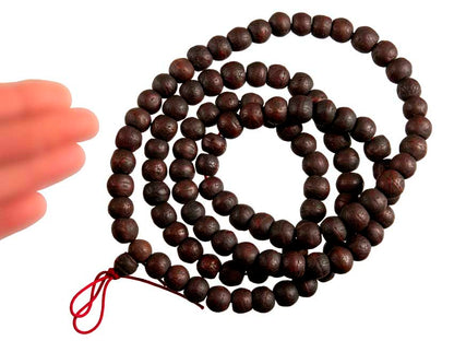 Mala Bodhi Népalais Authentique – Chapelet Bouddhiste En Graines De Bodhi Véritables