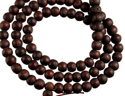 Mala Bodhi Népalais Authentique – Chapelet Bouddhiste En Graines De Bodhi Véritables