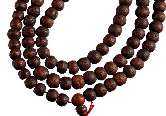 Mala Bodhi Authentique Du Népal – Chapelet Bouddhiste En Graines Sacrées