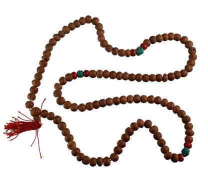 Mala Ancien En Graine De Bodhi – Chapelet Bouddhiste Du Népal Pièce De Collection