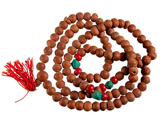 Mala Ancien En Graine De Bodhi – Chapelet Bouddhiste Du Népal Pièce De Collection