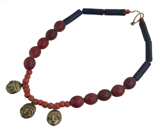 Collier Ethnique Naga Konyak En Perles De Verre – Artisanat Du Nagaland