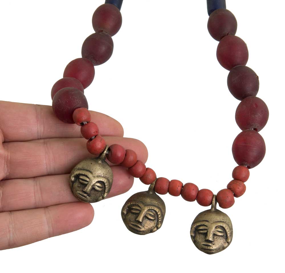 Collier Ethnique Naga Konyak En Perles De Verre – Artisanat Du Nagaland