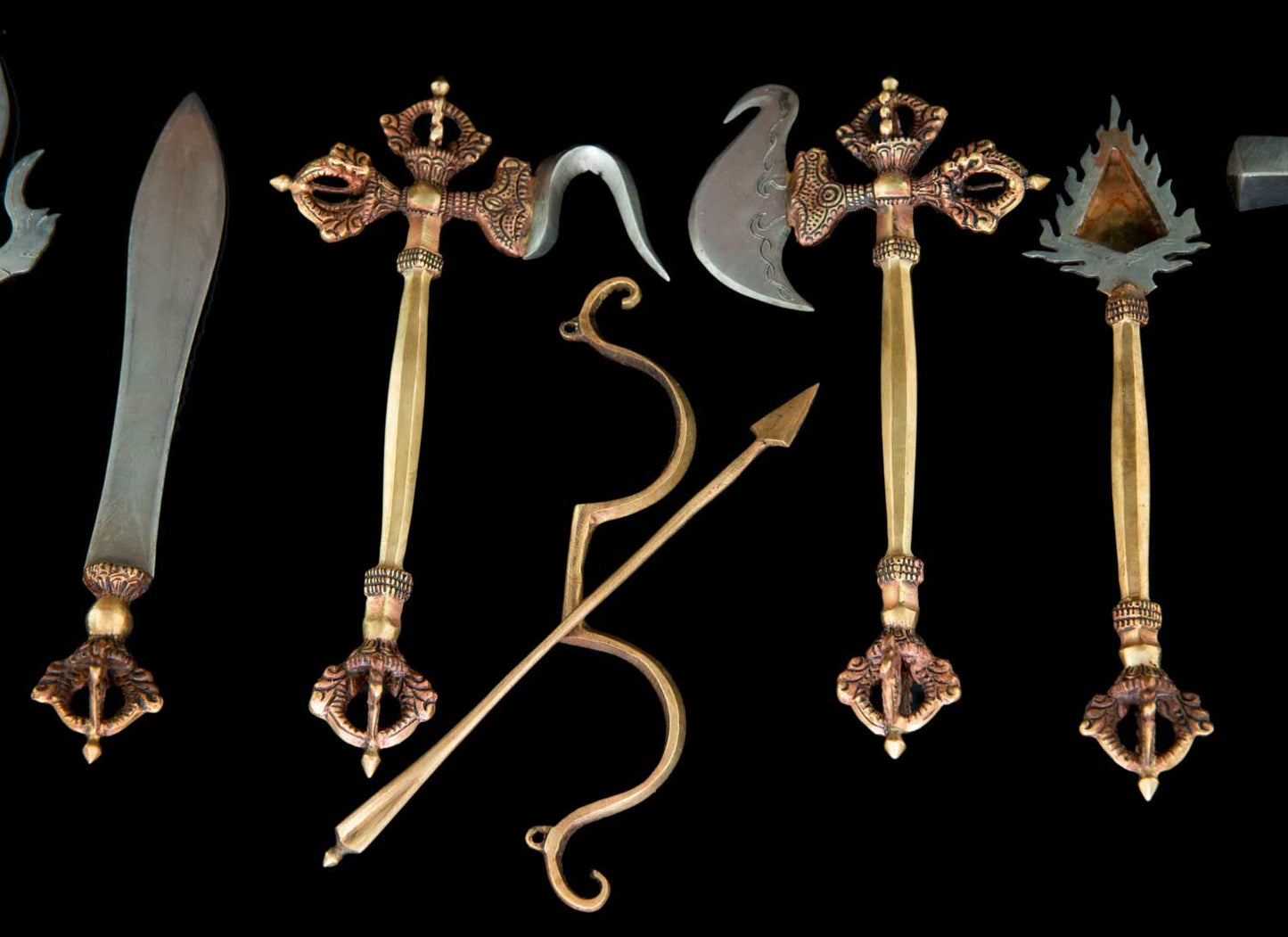 Set boîte de 13 outils de cérémonie bouddhiste tantrique – ensemble rituel complet avec coffret