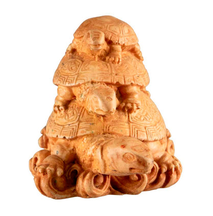 Statue Tortue Feng Shui – Triade De Tortues En Résine Du Népal