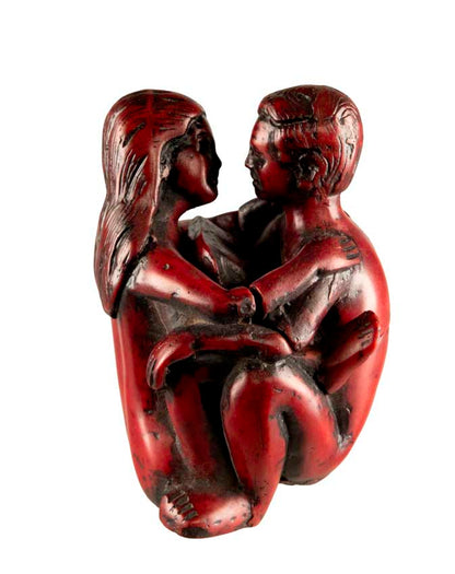 Boîte Érotique Népalaise En Résine – Sculpture Artisanale De La Vallée De Katmandou