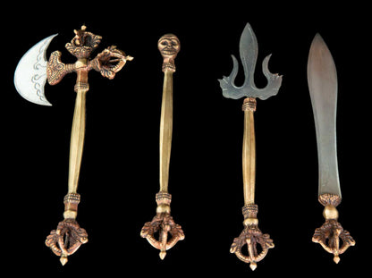 Set boîte de 13 outils de cérémonie bouddhiste tantrique – ensemble rituel complet avec coffret
