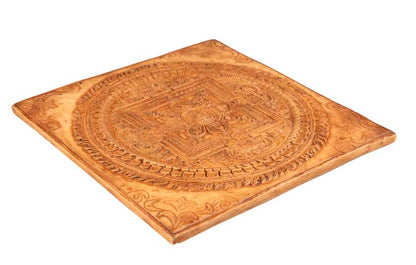 Plaque Murale Mandala Des Cinq Dhyani Bouddhas – Résine Artisanale Du Népal
