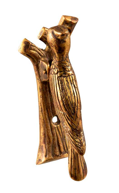 Heurtoir De Porte Pic-Vert Doré En Alliage De Cuivre – Artisanat Indien