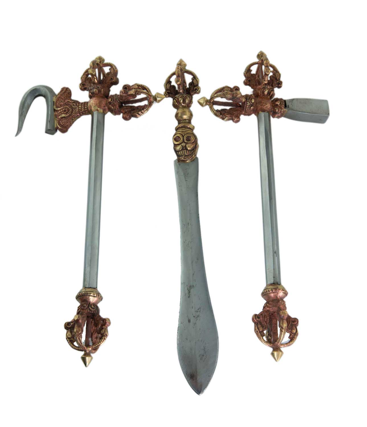 Set de 14 outils de cérémonie bouddhiste tantrique – ensemble rituel complet