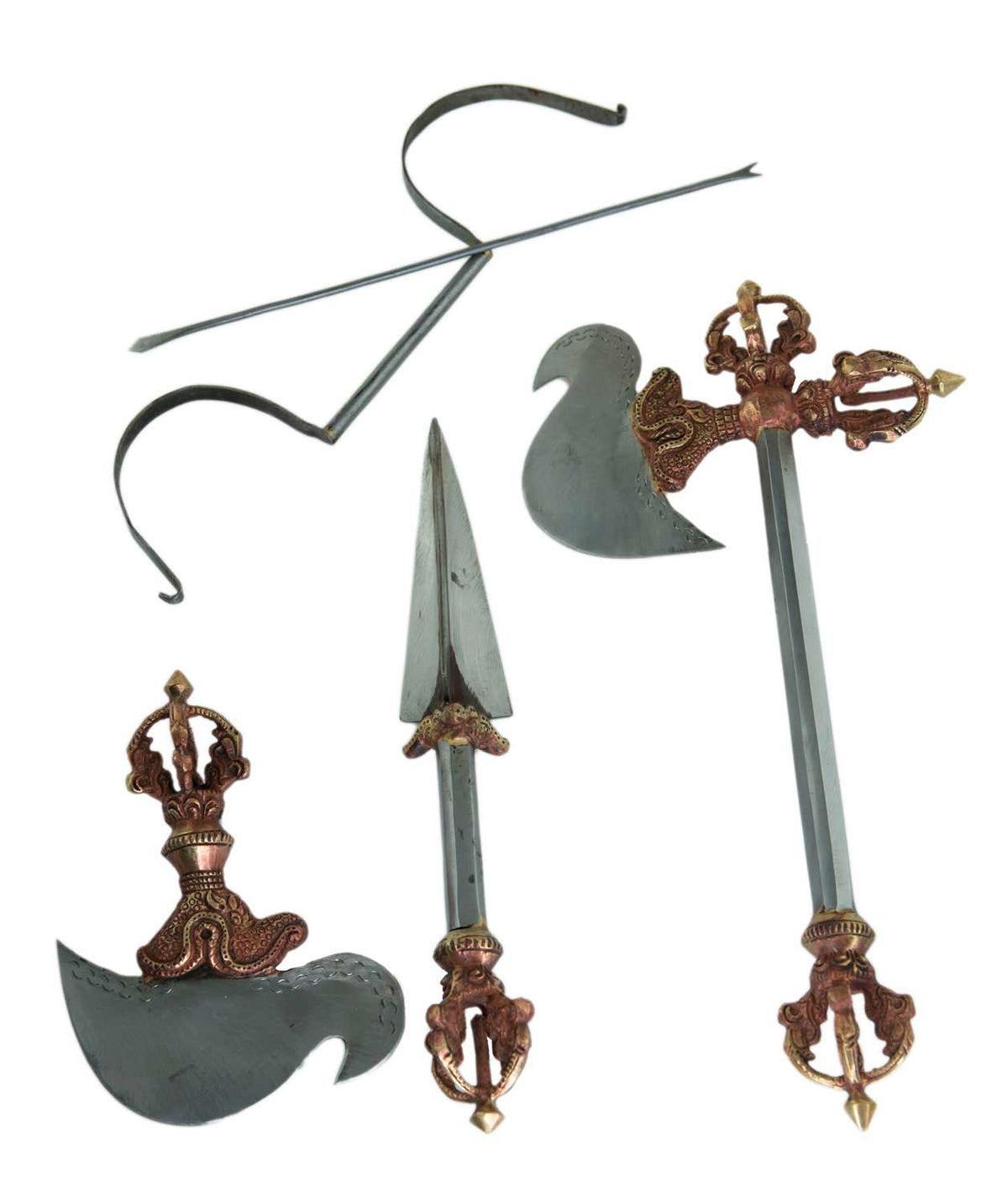 Set de 14 outils de cérémonie bouddhiste tantrique – ensemble rituel complet