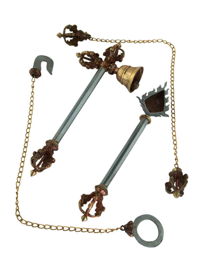 Set de 14 outils de cérémonie bouddhiste tantrique – ensemble rituel complet