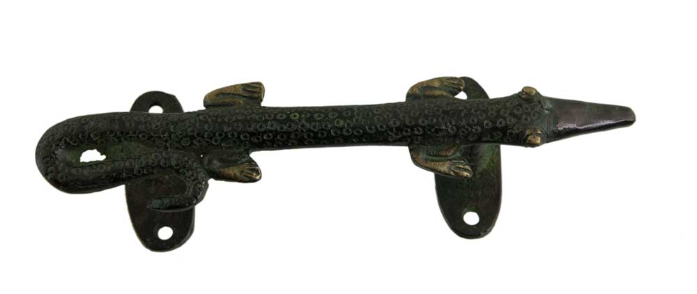 Poignée De Porte Crocodile En Alliage De Cuivre – Artisanat Indien