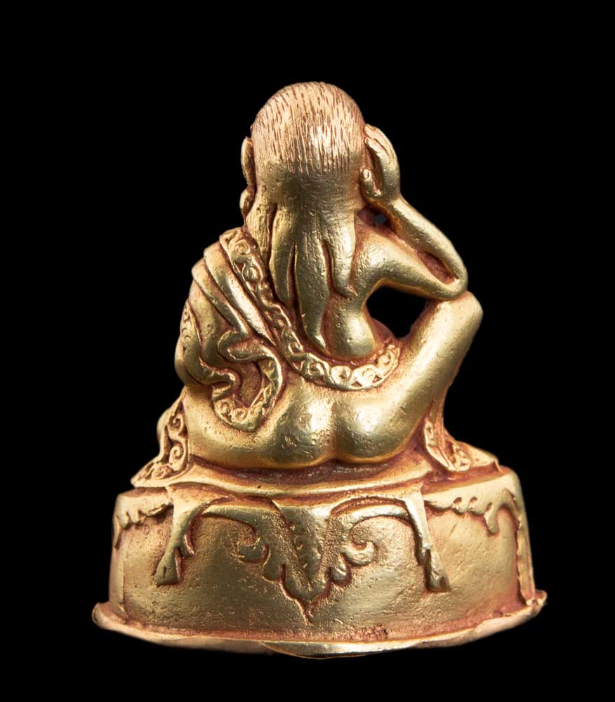 Statue de Milarepa en alliage de cuivre – Maître yogi tibétain de méditation