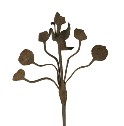 Coupe-Légumes Népalais Ancien en Fer – Motifs Oiseau et Végétation