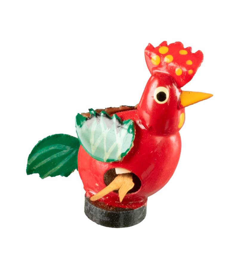 Animal Magnet Coq Ou Poule en Coque de Pistache