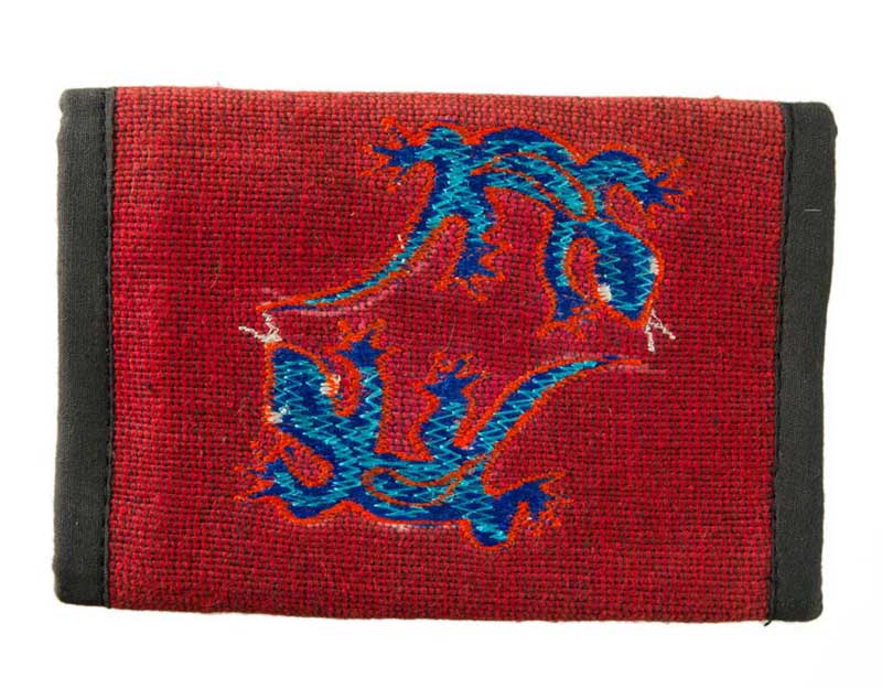 Portefeuille Ethnique Brodé en Coton – Artisanat Népalais