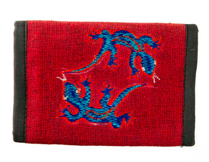 Portefeuille Ethnique Brodé en Coton – Artisanat Népalais