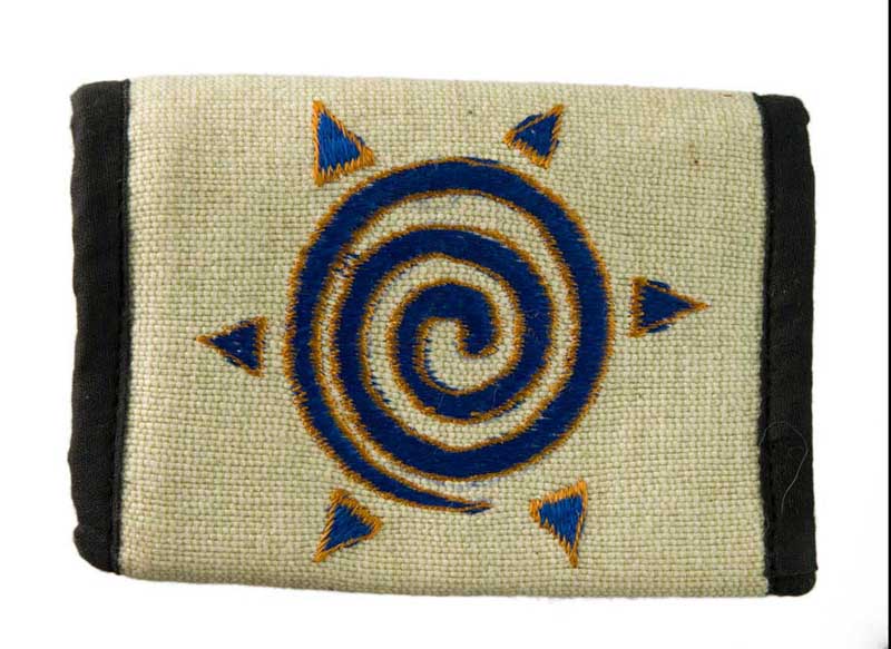 Portefeuille Ethnique Brodé en Coton – Artisanat Népalais