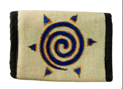 Portefeuille Ethnique Brodé en Coton – Artisanat Népalais
