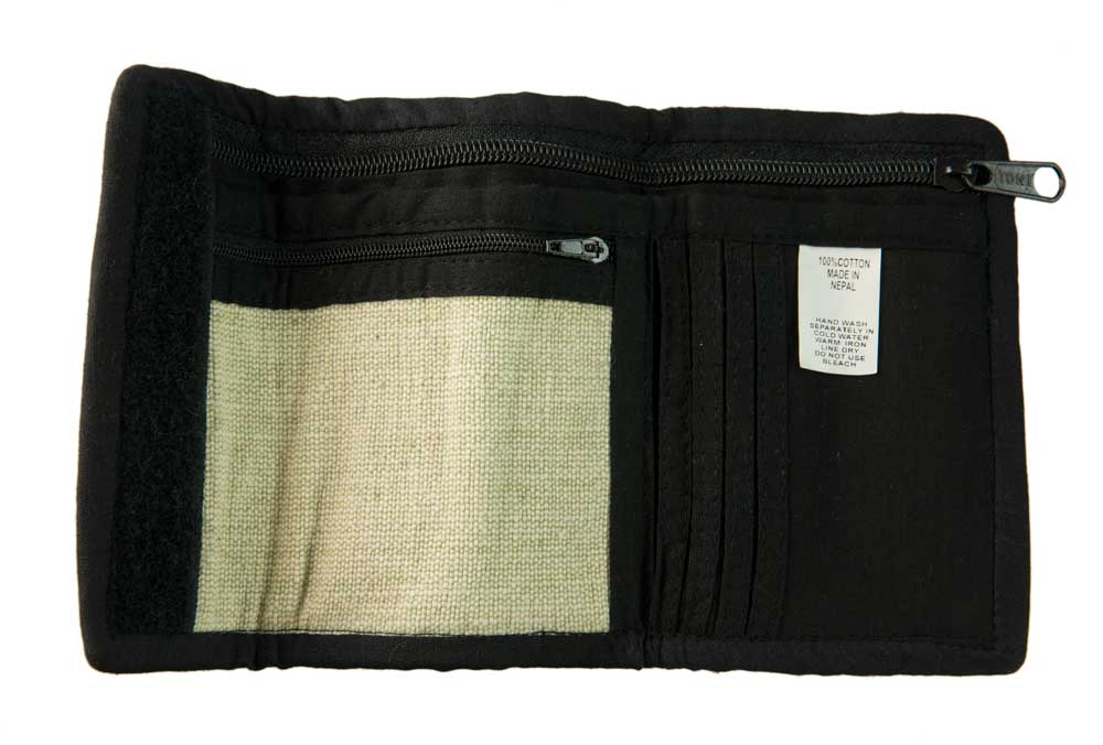 Portefeuille Ethnique Brodé en Coton – Artisanat Népalais
