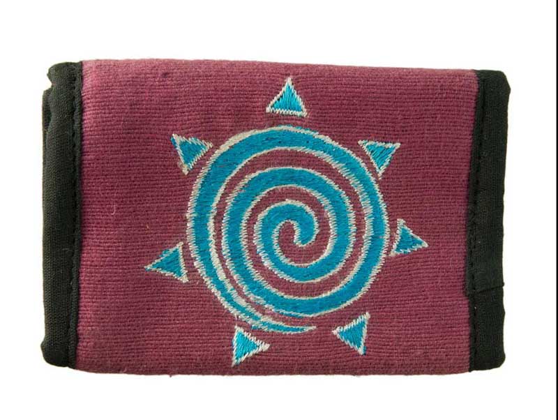 Portefeuille Ethnique Brodé en Coton – Artisanat Népalais