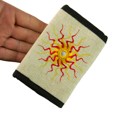 Portefeuille Ethnique en Coton Brodé – Artisanat Népalais