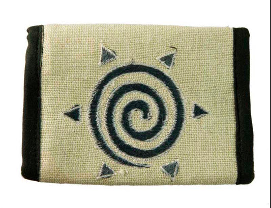 Portefeuille Ethnique Brodé en Coton – Artisanat Népalais