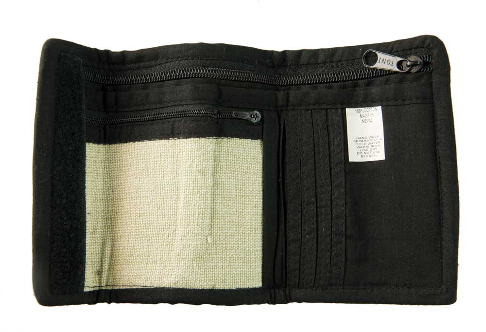 Portefeuille Ethnique Brodé en Coton – Artisanat Népalais